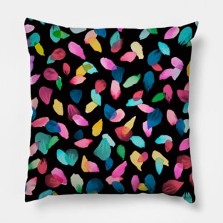 Pocket - PETALS BLACK MULTICOLORED Pillow