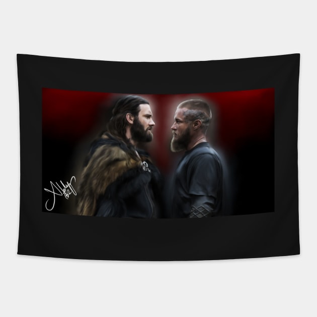 Rollo and Ragnar Tapestry by Xbalanque