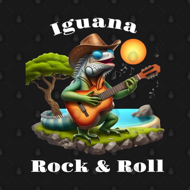 Iguana Serenading Swamp Dweller Rock by coollooks