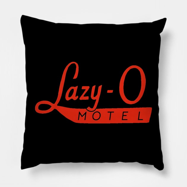 Lazy-O Motel Lazy O Vintage Retro Pillow by Ghost Of A Chance 