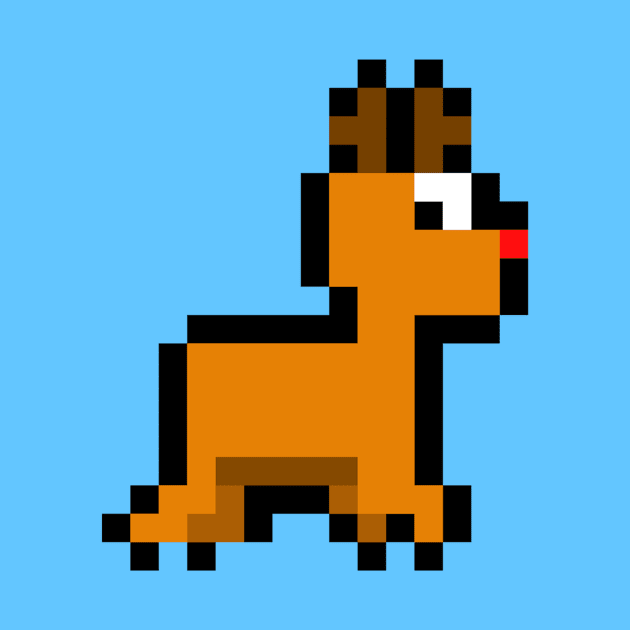 Pixel Art Rudolph by LuisP96