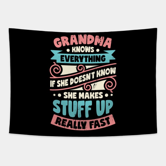 Grandma Knows Everything Tapestry by Dolde08