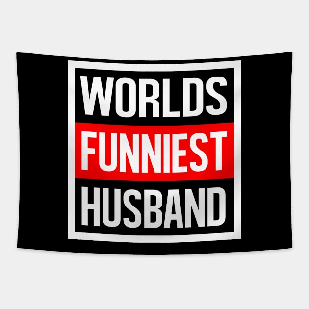 Worlds Funniest Husband Tapestry by familycuteycom