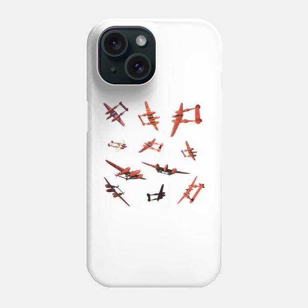 P38 Lightning Aircraft Phone Case by Dpe1974