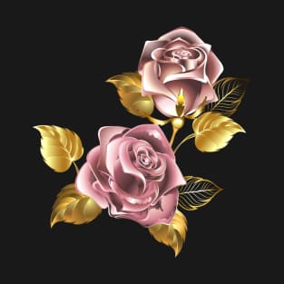 Small bouquet of pink gold roses T-Shirt