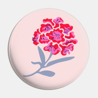 RHODODENDRON Mod Fuchsia Hot Pink Red Lavender Spring Flower Floral - UnBlink Studio by Jackie Tahara Pin