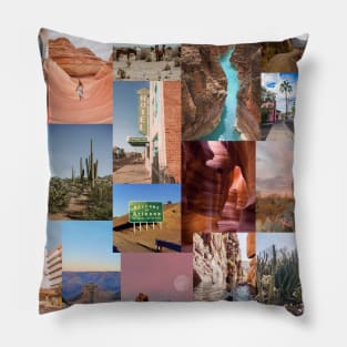 arizona aesthetic collage Pillow