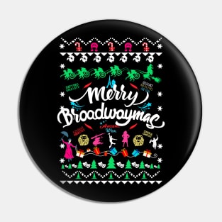 Broadway Ugly Christmas Sweater Pin