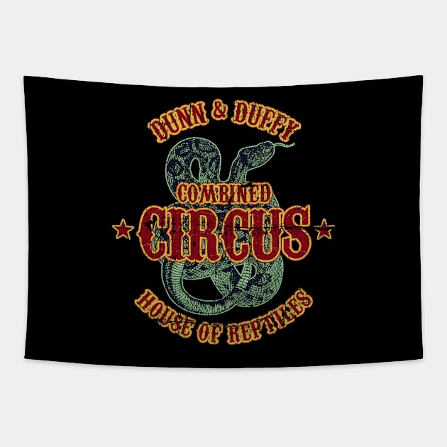 Dunn & Duffy Combined Circus ✅ House of Reptiles Tapestry by Sachpica