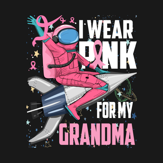 Breast Cancer Awareness, I wear pink for my Grandma, i wear pink for my grandma toddler by DODG99