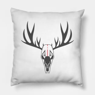 Tribal Deer Skull Pillow