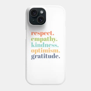 Positive Words Rainbow Phone Case