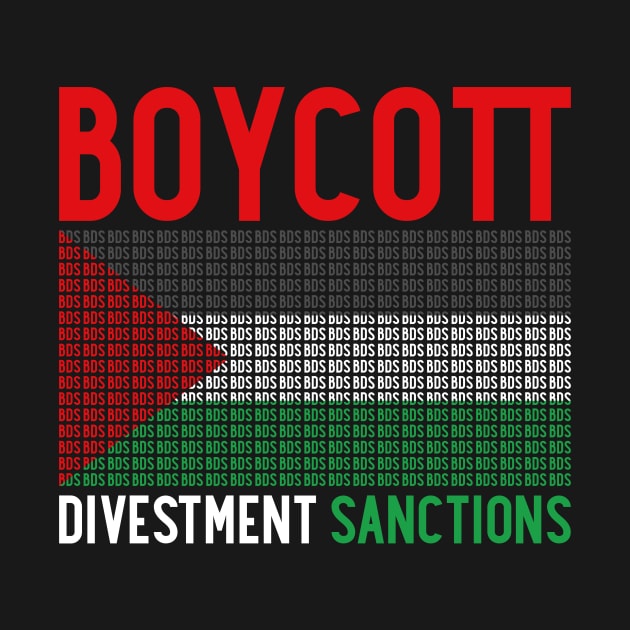 Boycott Israel Divestment Sanctions - Palestine Lives Matter by mangobanana