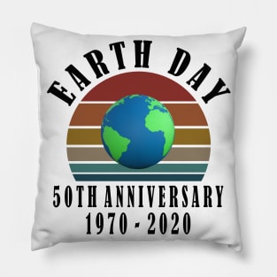 earth day 50th anniversary 2020 Pillow