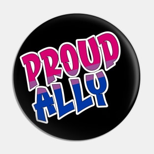 Proud Ally Bisexual Flag Pin