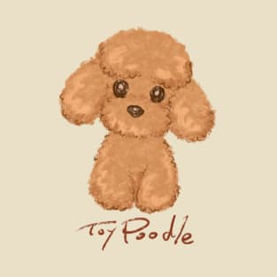 Simple sketch of a toy poodle T-Shirt