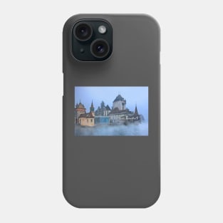 Oberhofen castle floating in the mist Phone Case