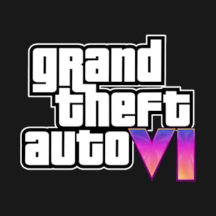 GTA 6 Text Logo Basic T-Shirt