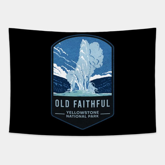 Old Faithful Yellowstone National Park Tapestry by JordanHolmes