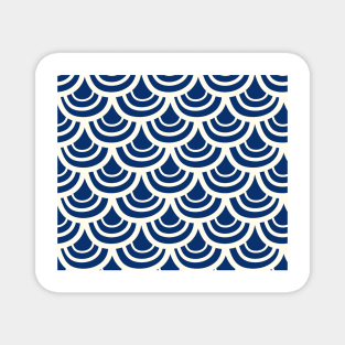 French navy fish scale Magnet