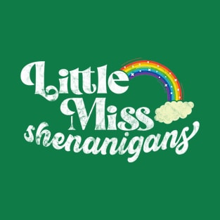 St. Patrick's Day Shirt for Girls Little Miss Shenanigans T-Shirt