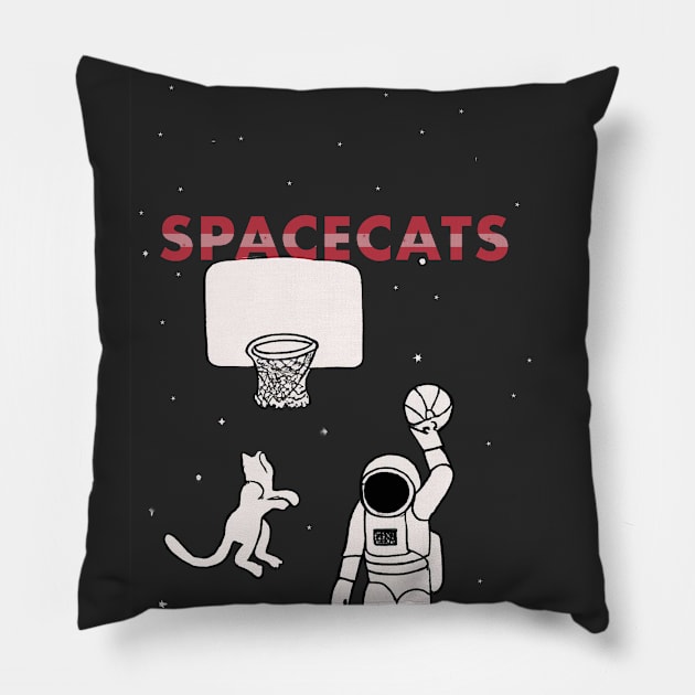 Spacecats Pillow by MoonAir