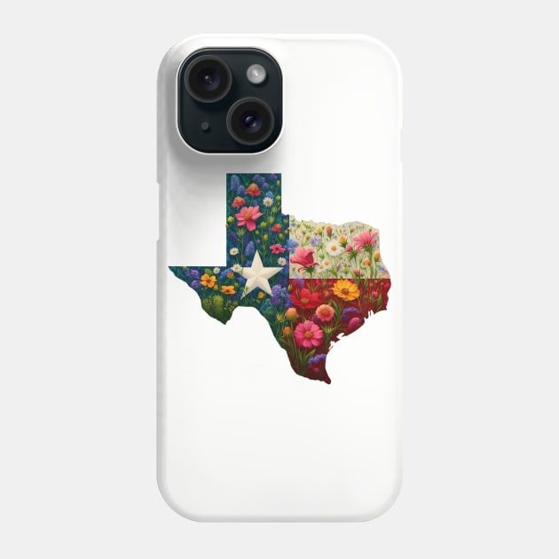 Texas Wildflowers - Texan Nature Phone Case by JessArty