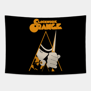 Triangle of clockwork Orange Tapestry