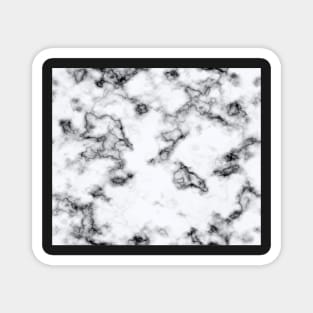 White clouds marble Magnet