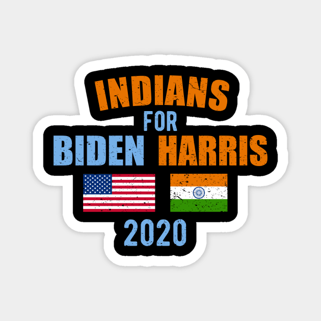 Indians For Biden Harris 2020 Joe Kamala 2020 Magnet by KawaiinDoodle