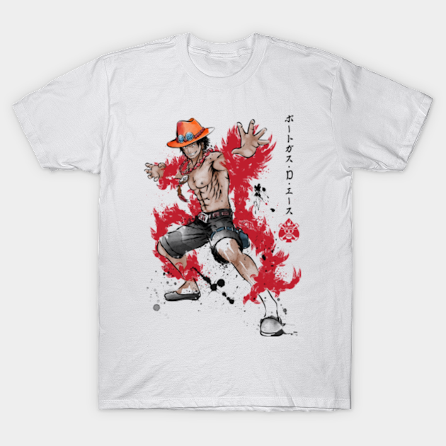 Fire Fist Ace - One Piece - T-Shirt | TeePublic