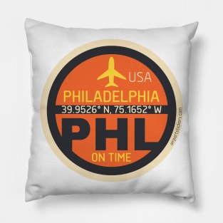 Philadelphia PHL badge 99 Pillow