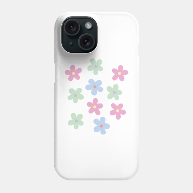 Pastel Color Flowers Phone Case by CEYLONEX