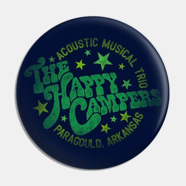 The Happy Campers - Acoustic Trio Pin by rt-shirts