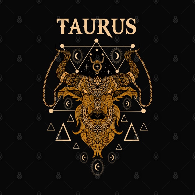 Taurus sacred triangle zodiac design by RamsApparel08