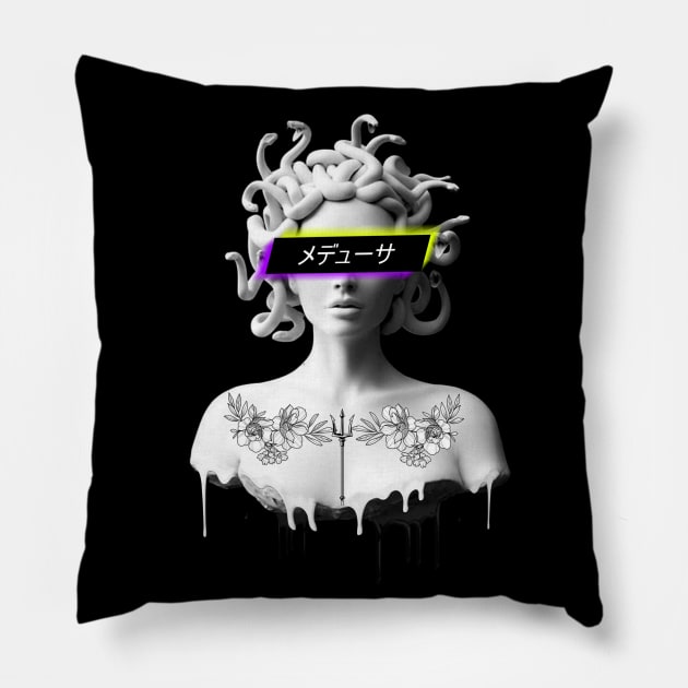 Melting Medusa Pillow by Black Lotus