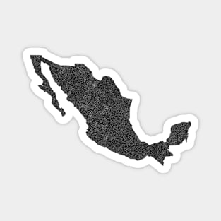 Mexico Map Design Magnet