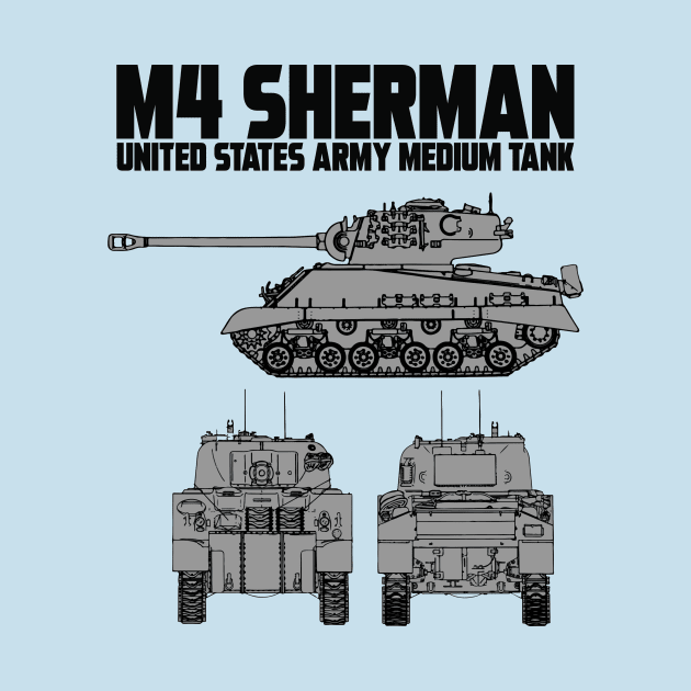 M4 SHERMAN by theanomalius_merch