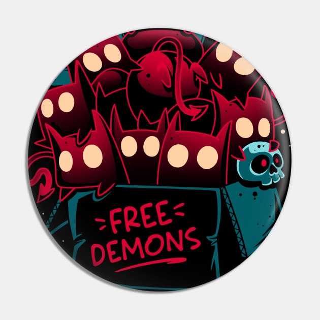 Free Demon Box - Cute Evil Pin by Snouleaf