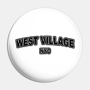 West Village NYC Stroke Pin