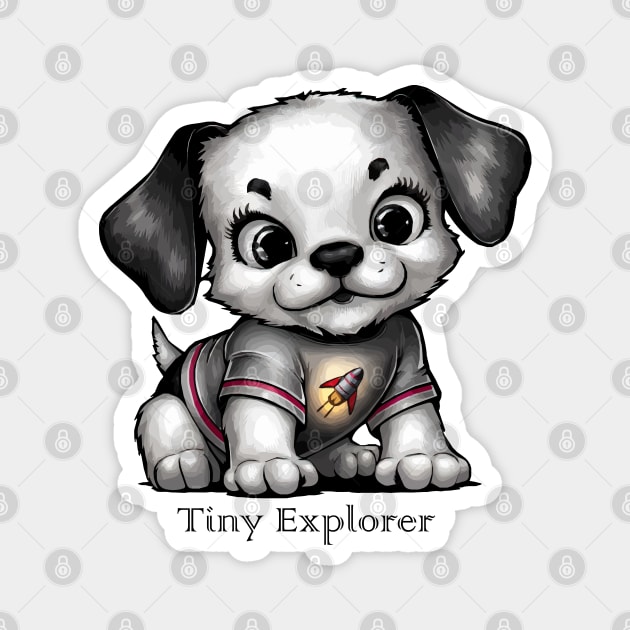 Baby Snoopy Explorer Magnet by PureJoyCraft