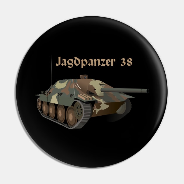 Jagdpanzer 38 WW2 German Tank Destroyer Pin by NorseTech