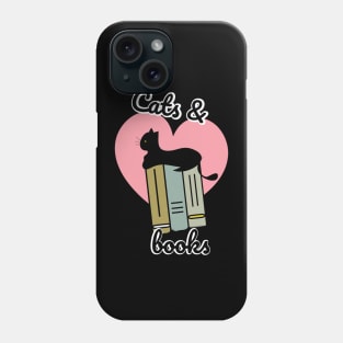 Cats and books book lover Phone Case