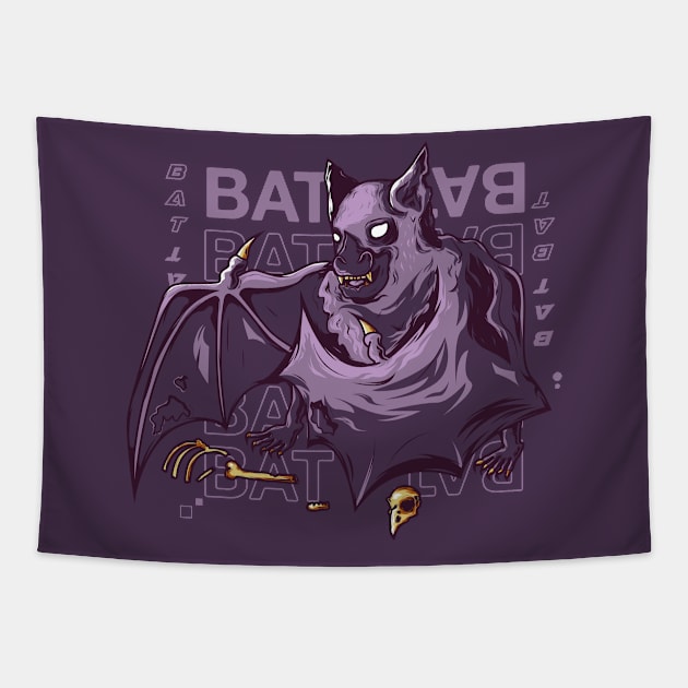 Killer Bat Tapestry by ffsfikri