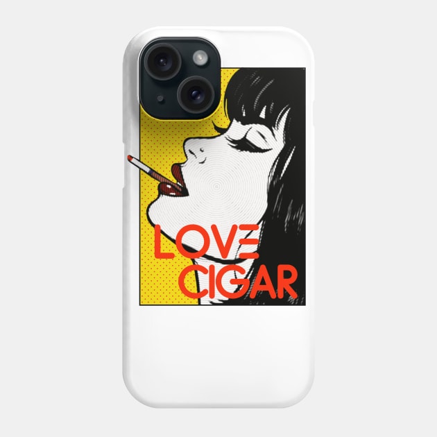 Love cigar Phone Case by psninetynine