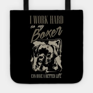 Boxer dog Tote