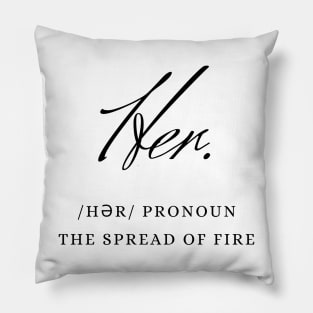 Her | Feminine Power | Typography Pillow