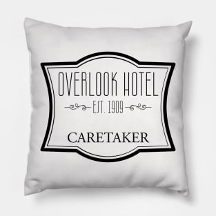 Overlook Hotel Caretaker, black print Pillow