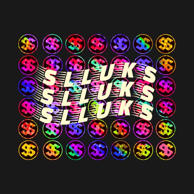 Super cool slluks brand letter logo music design by slluks_shop