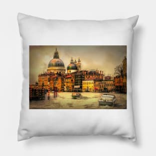 Sunset on the Grand Canal Venice Pillow